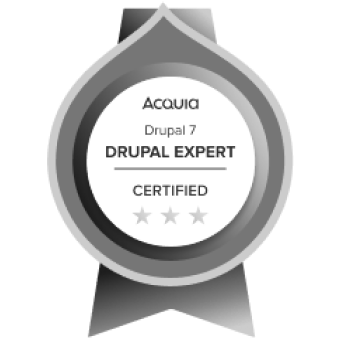 Drupal 7 Triple Certified Badge