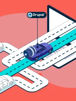 Drupal car performance graphic