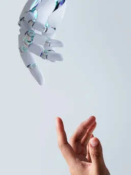 Robot and Human hand reaching
