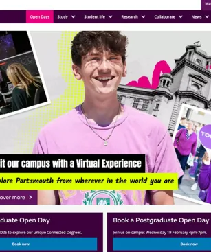 UoP desktop screen view